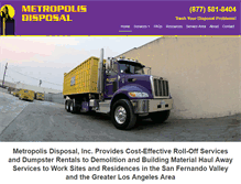 Tablet Screenshot of metropolis-disposal.com